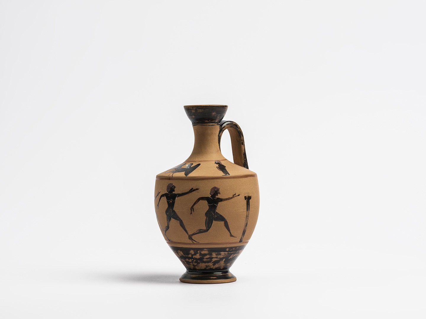 Type of perfume vase or black figured lekythos