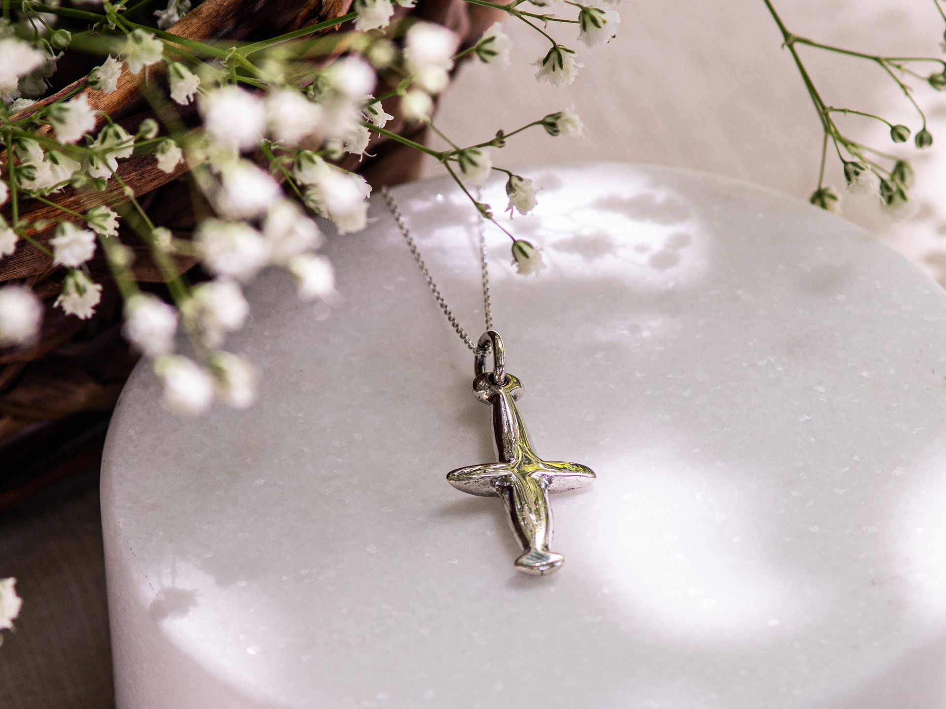 Necklace with Cross-Shaped Figurine