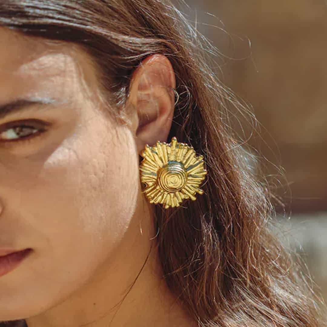 gold plated earrings