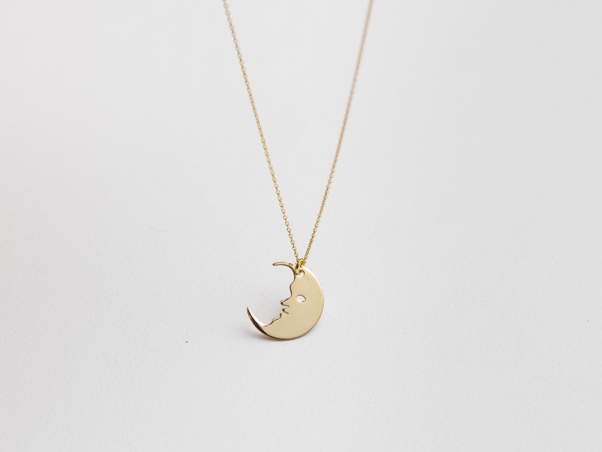 Necklace with moon , pendant of the year 2024 by Margarita Myrogianni.