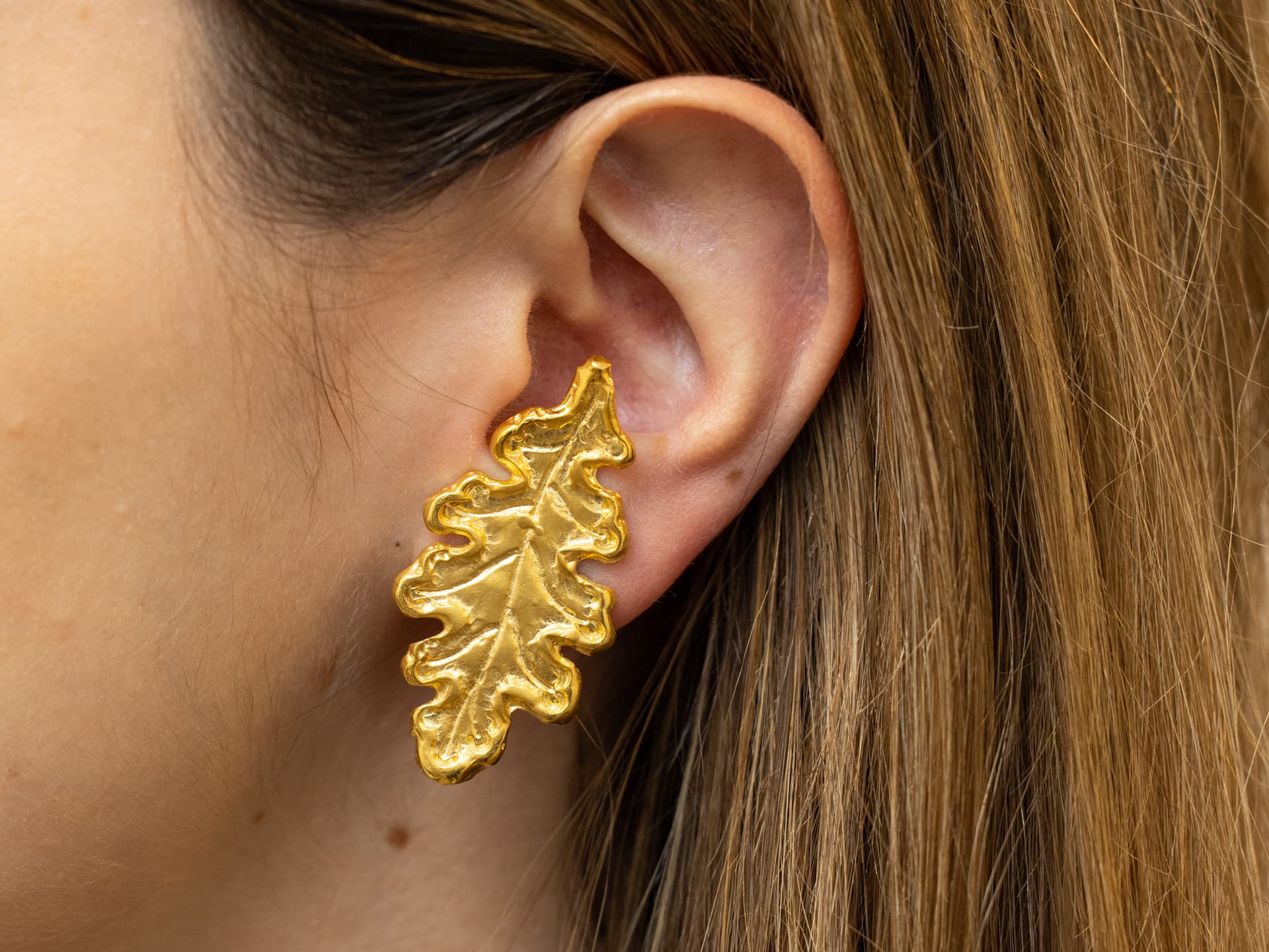 Earrings – Oak Leaves