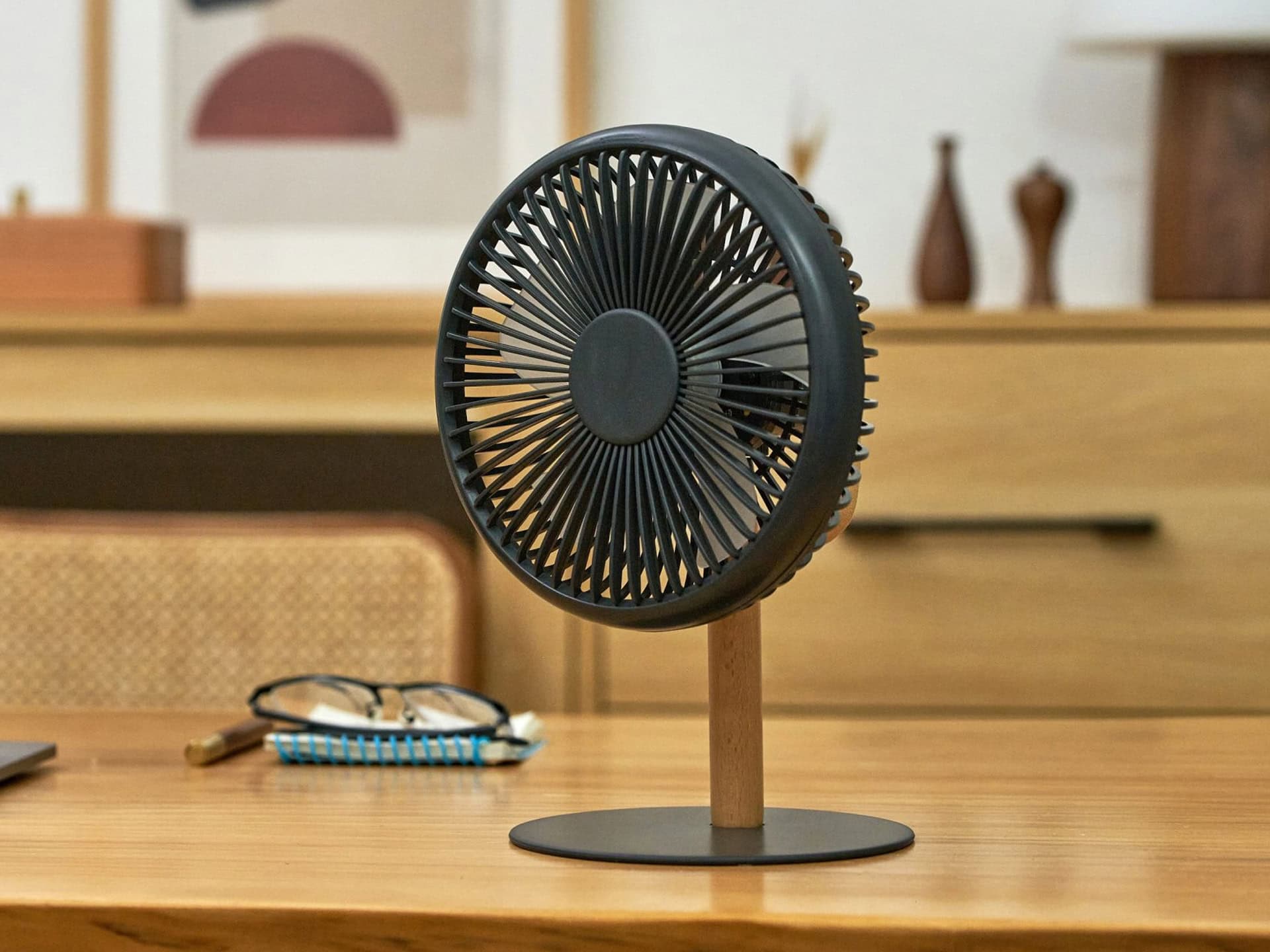 Portable Desk Fan – Smart Grey