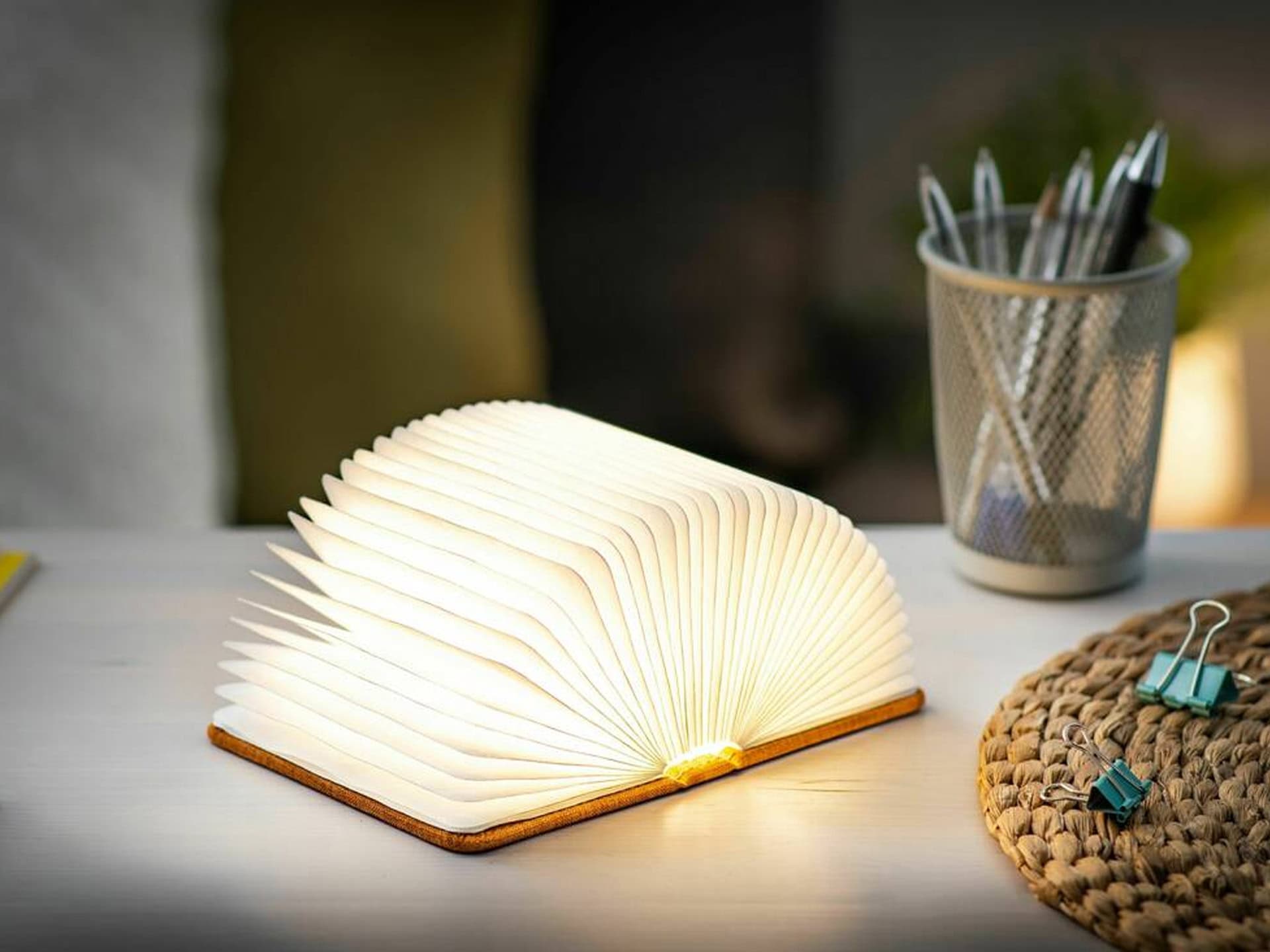 Small Book Light – Walnut