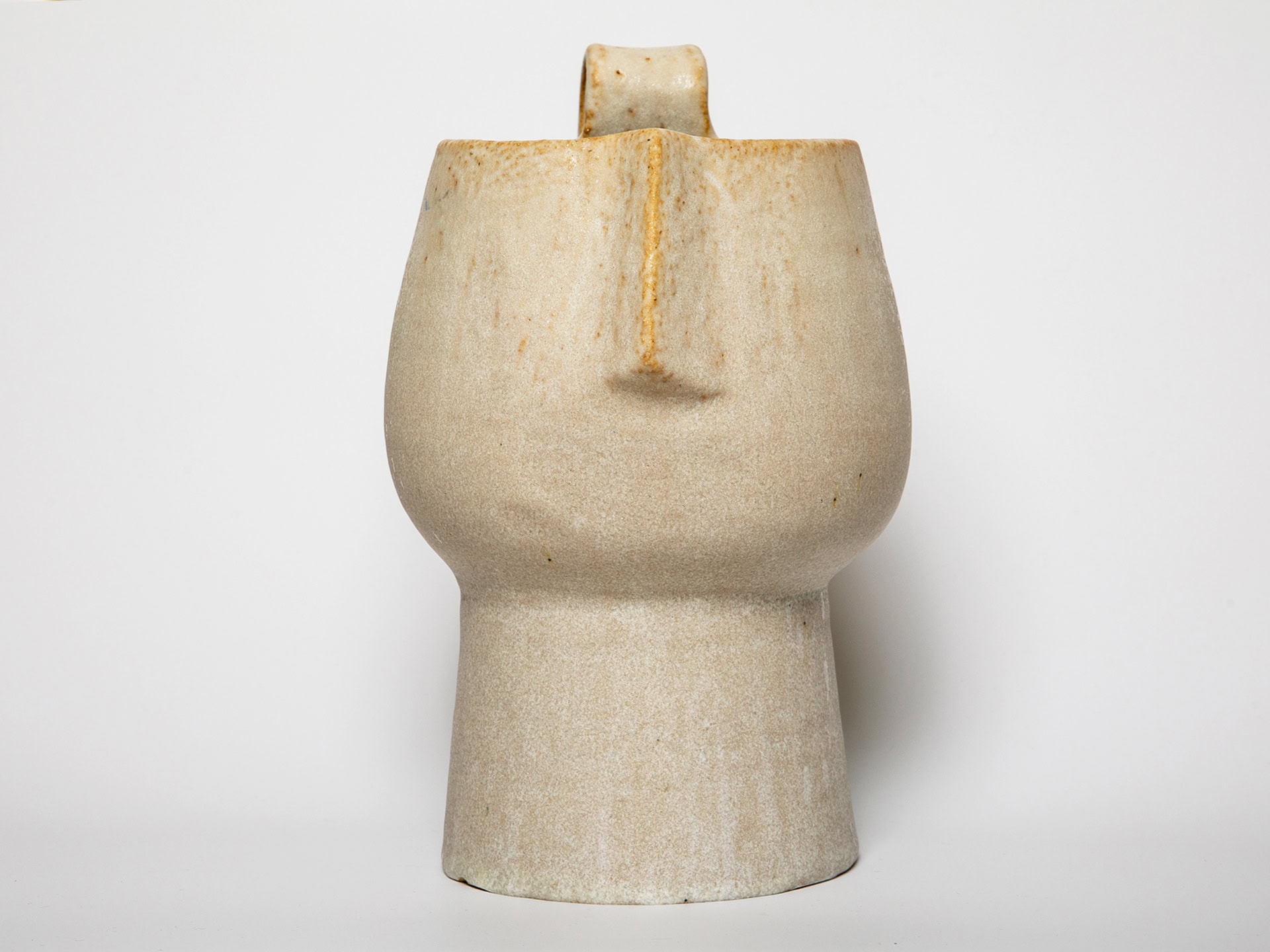 Small Ceramic Pitcher with Form of a Cycladic Figurine