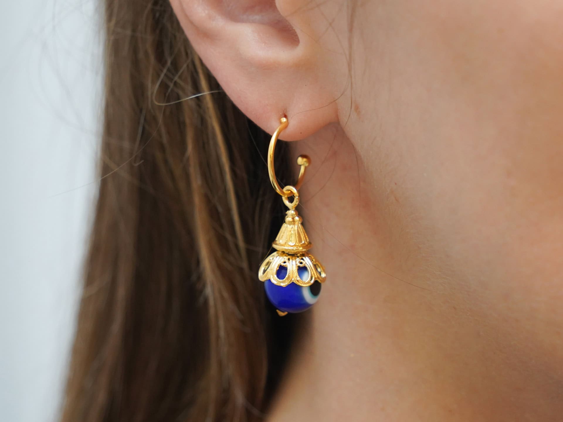 Drop Earrings with an Eye