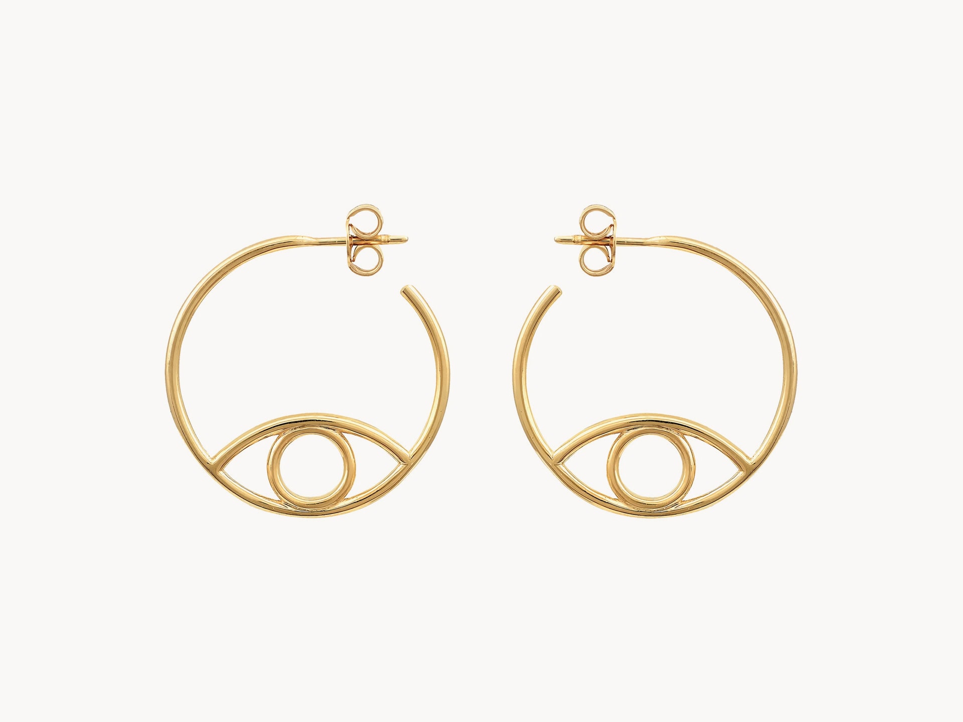 Eye Hoop Earrings