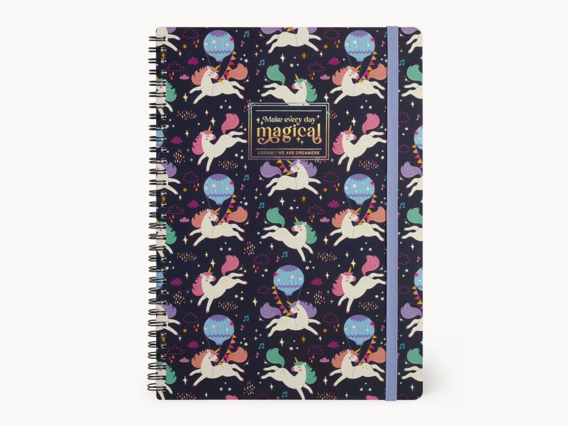 Spiral Notebook with Unicorns