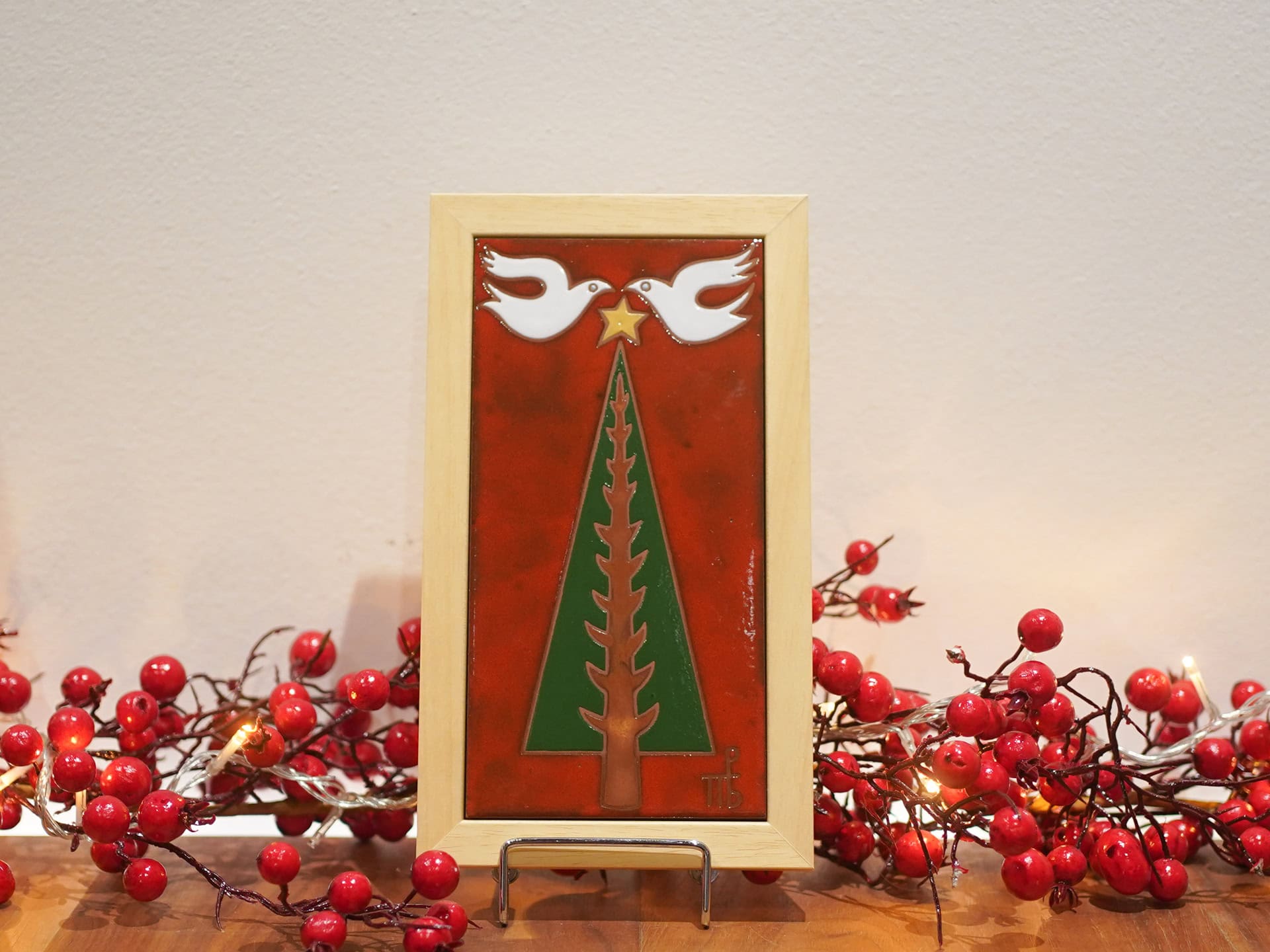 Ceramic Tile with Frame – Christmas Tree