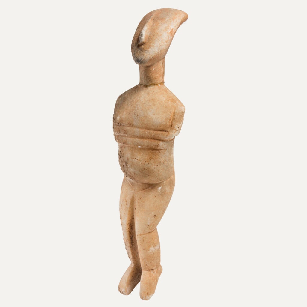 Marble female figure