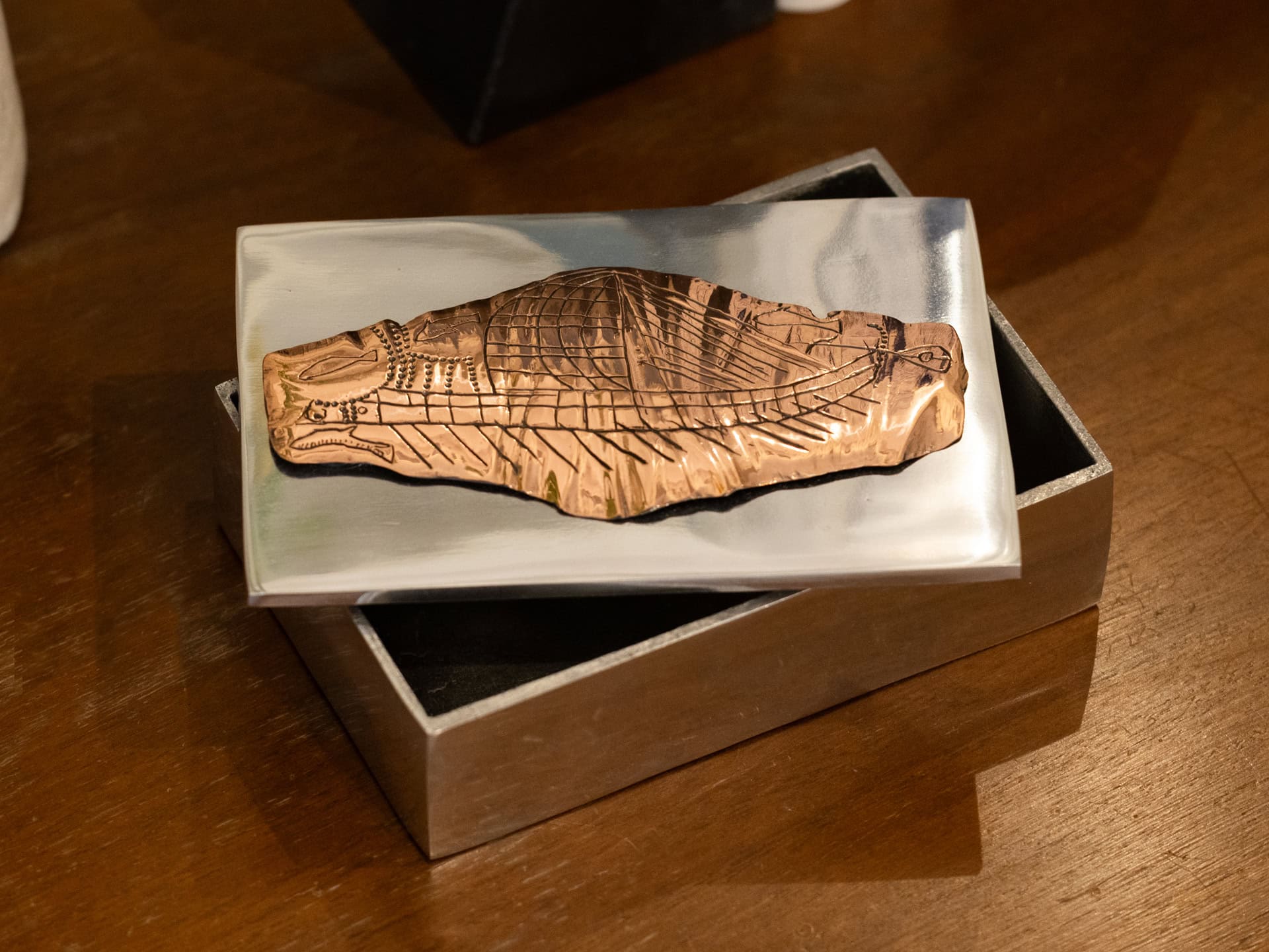 Box with Ship – Copper