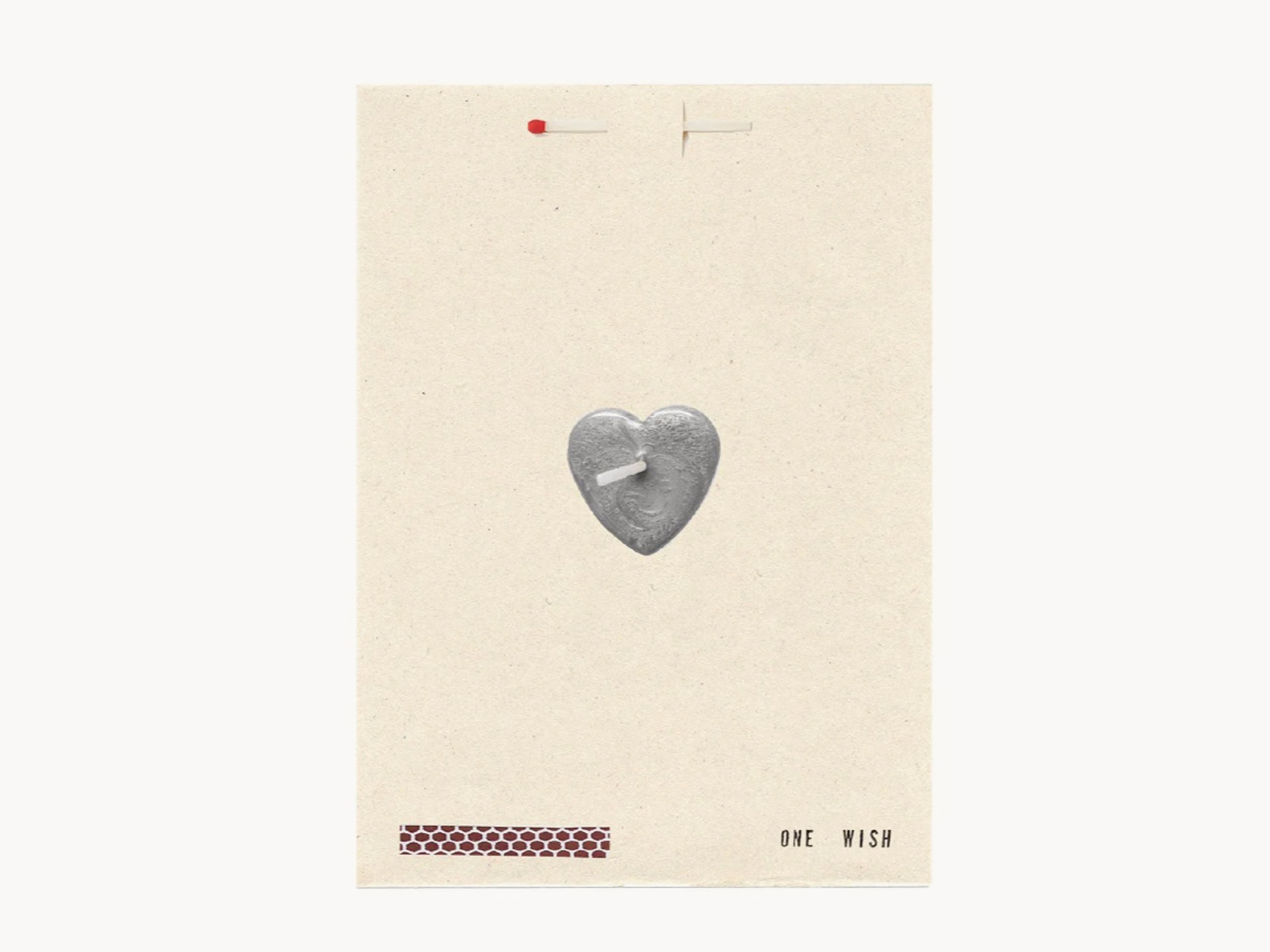 Card with Silver Heart