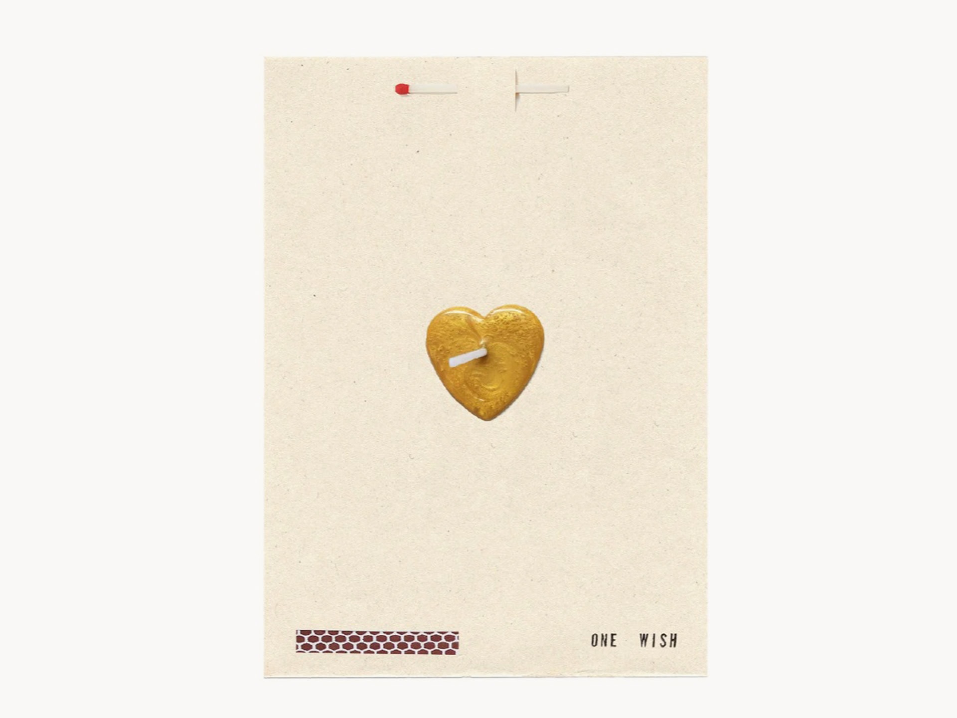 Card with Gold Heart