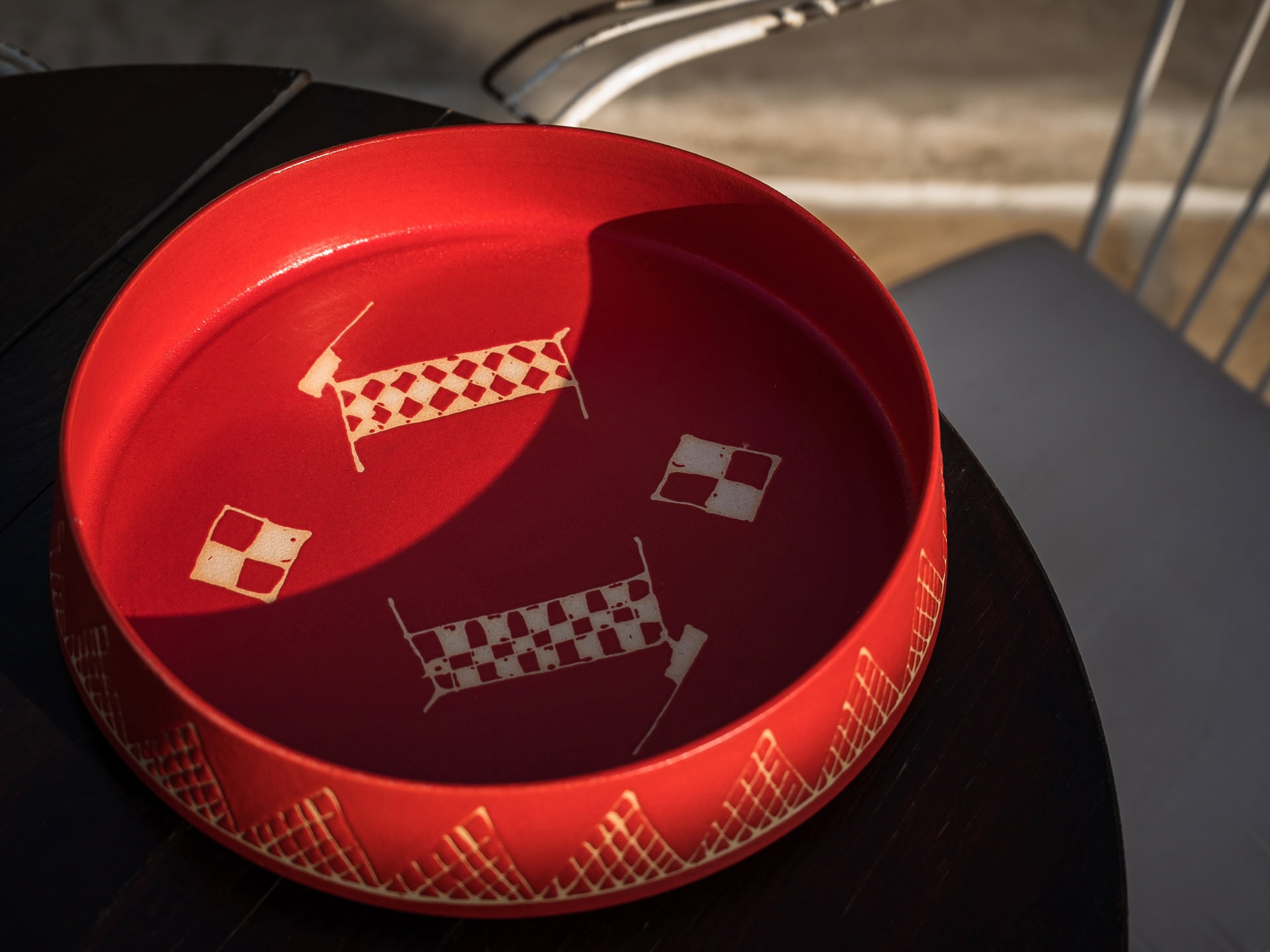 Ceramic Pot Red – Medium