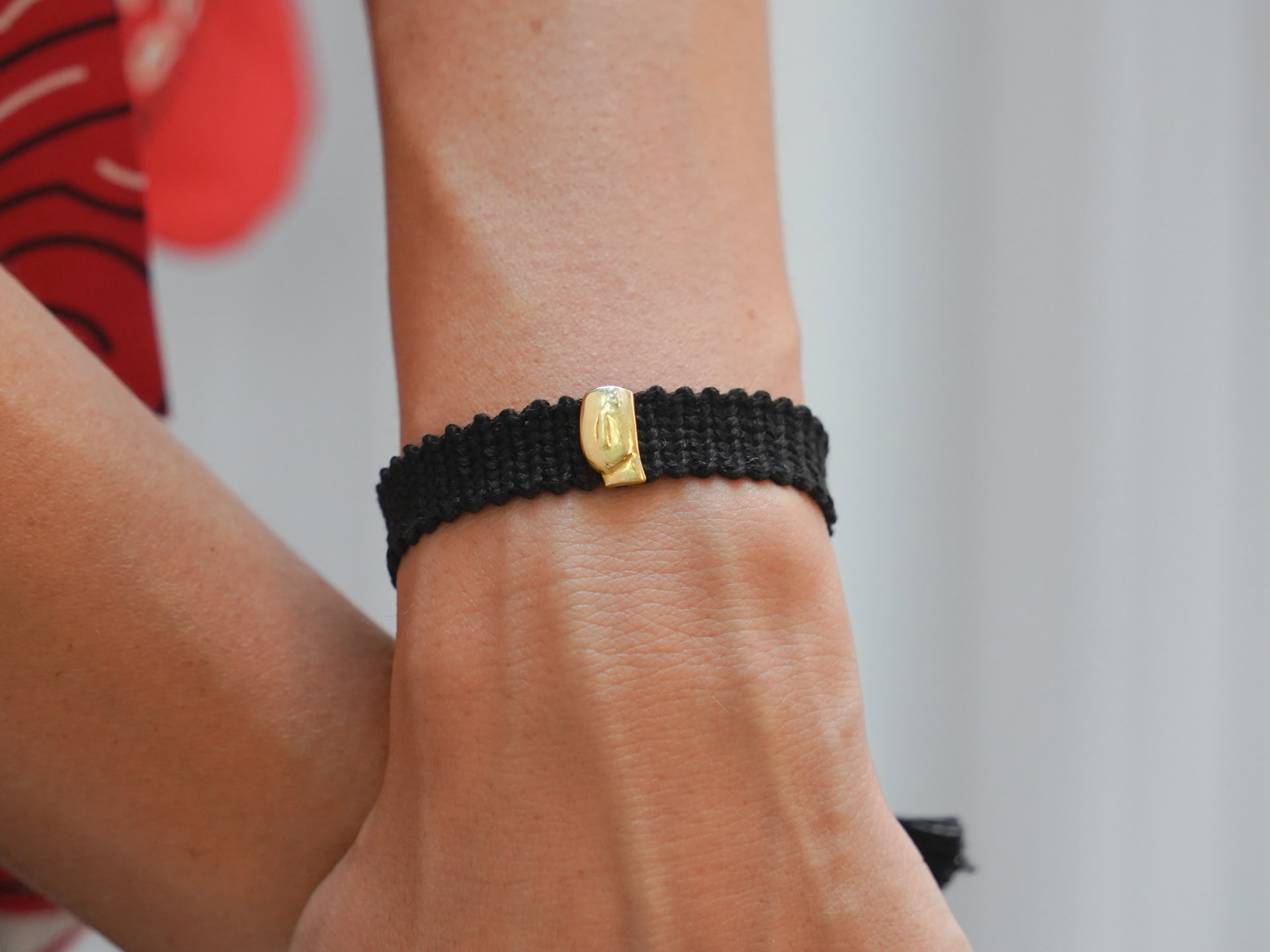 Braided Bracelet with Cycladic Head