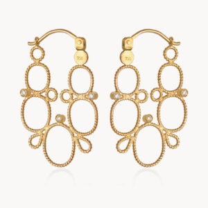 Krickos Earrings with Double Diamonds