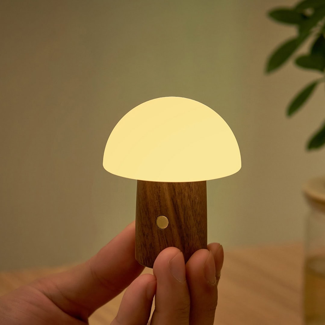 Φωτιστικό Alice Mushroom – Super Mini Walnut