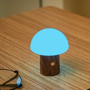 Alice Mushroom Lamp – Super Mini Walnut