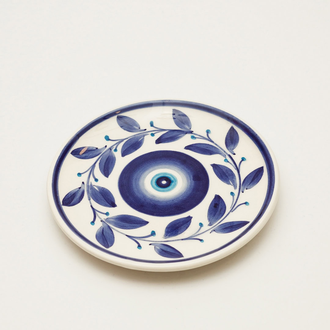 Ceramic Plate with Evil Eye