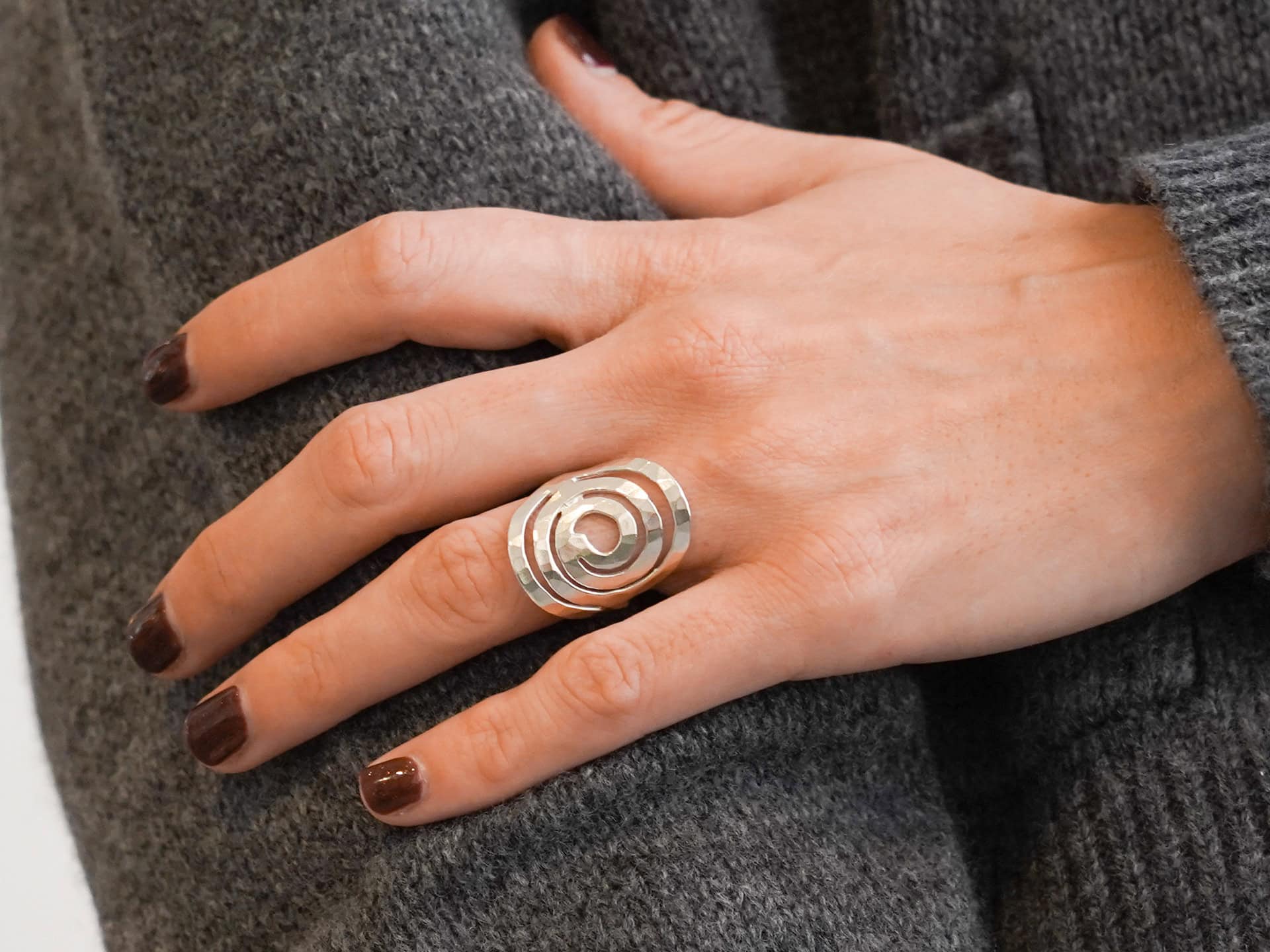 Spiral Ring – Silver