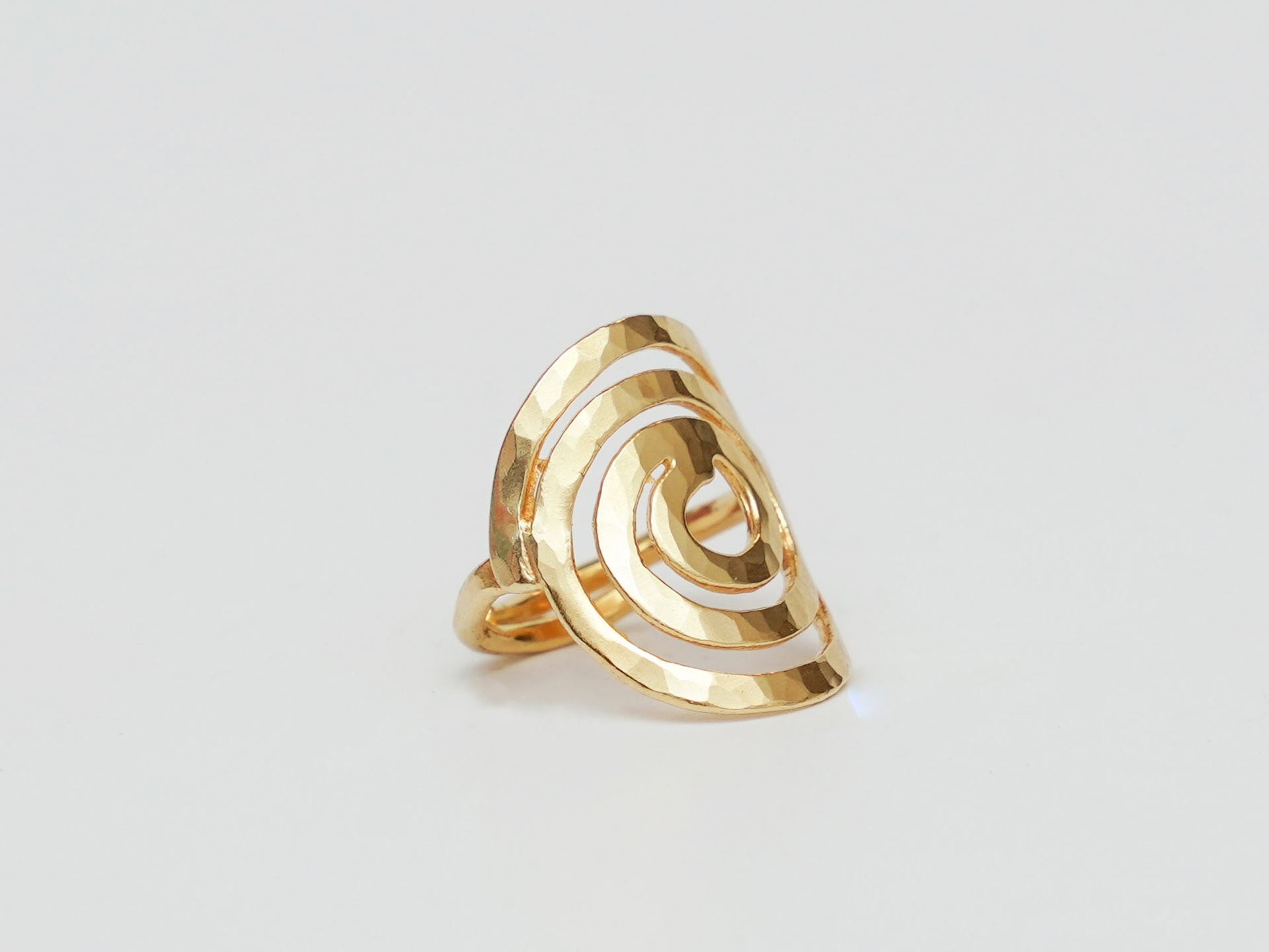 Spiral Ring – Gold Plated