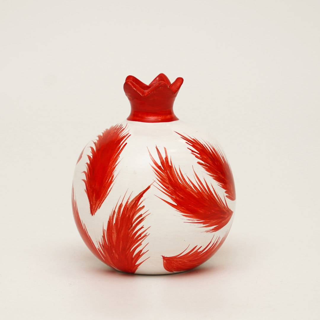 Γιορτινό Ρόδι 2026 – Λευκό με Φτερά