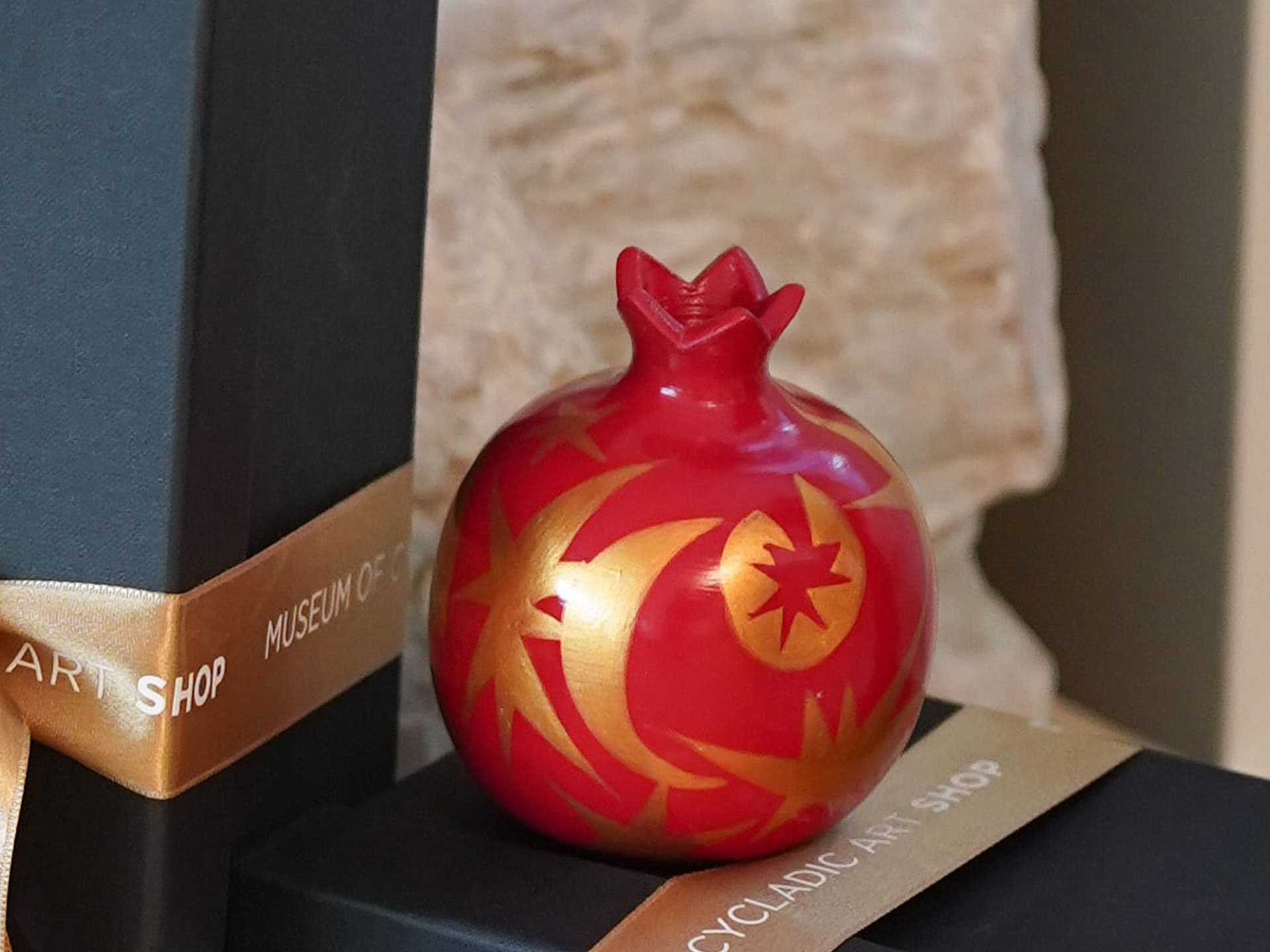 Festive Pomegranate 2026 – Red with Stars
