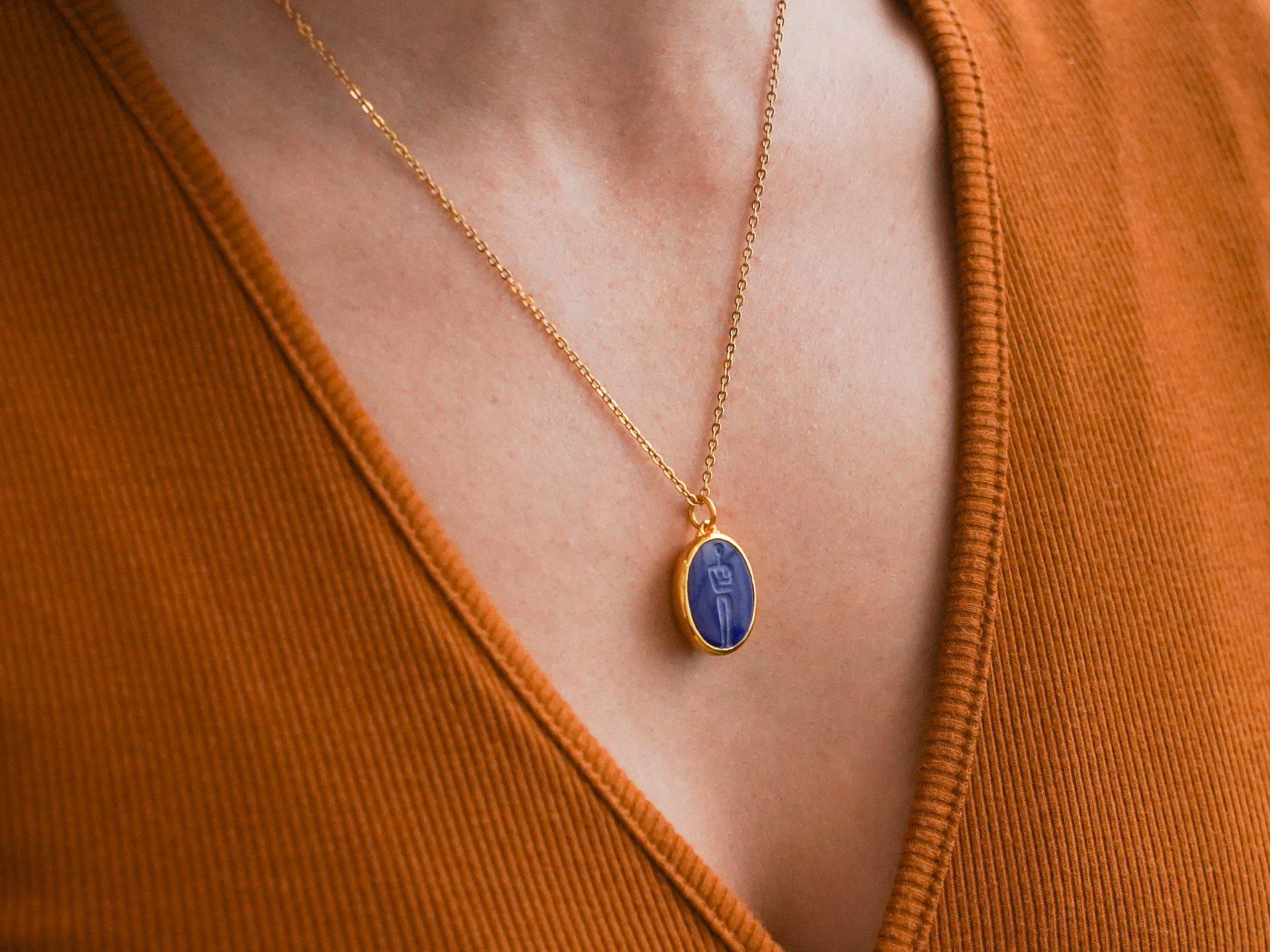 Κρεμαστό με Κυκλαδικό Ειδώλιο