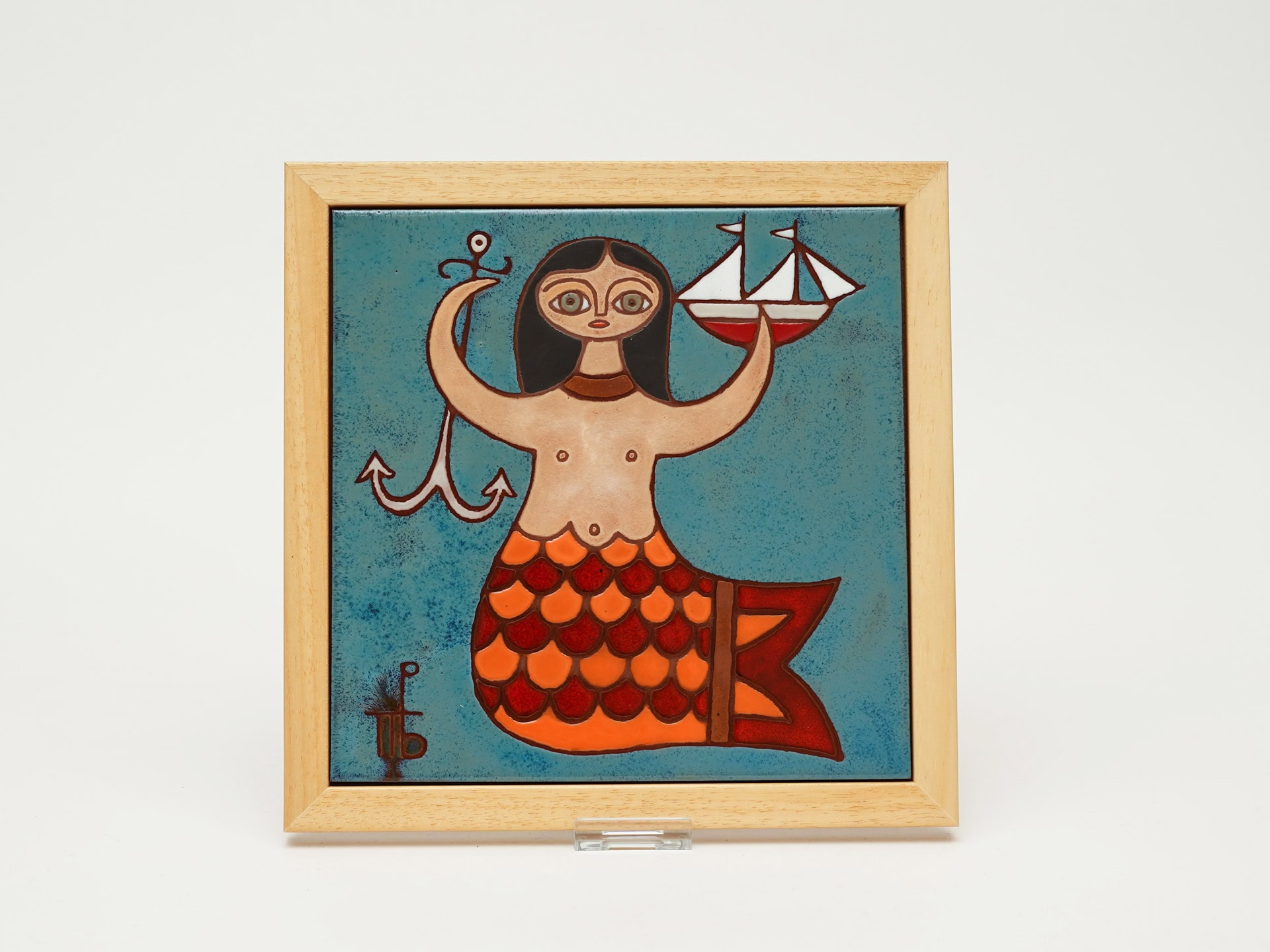 Ceramic Tile with Frame – Mermaid