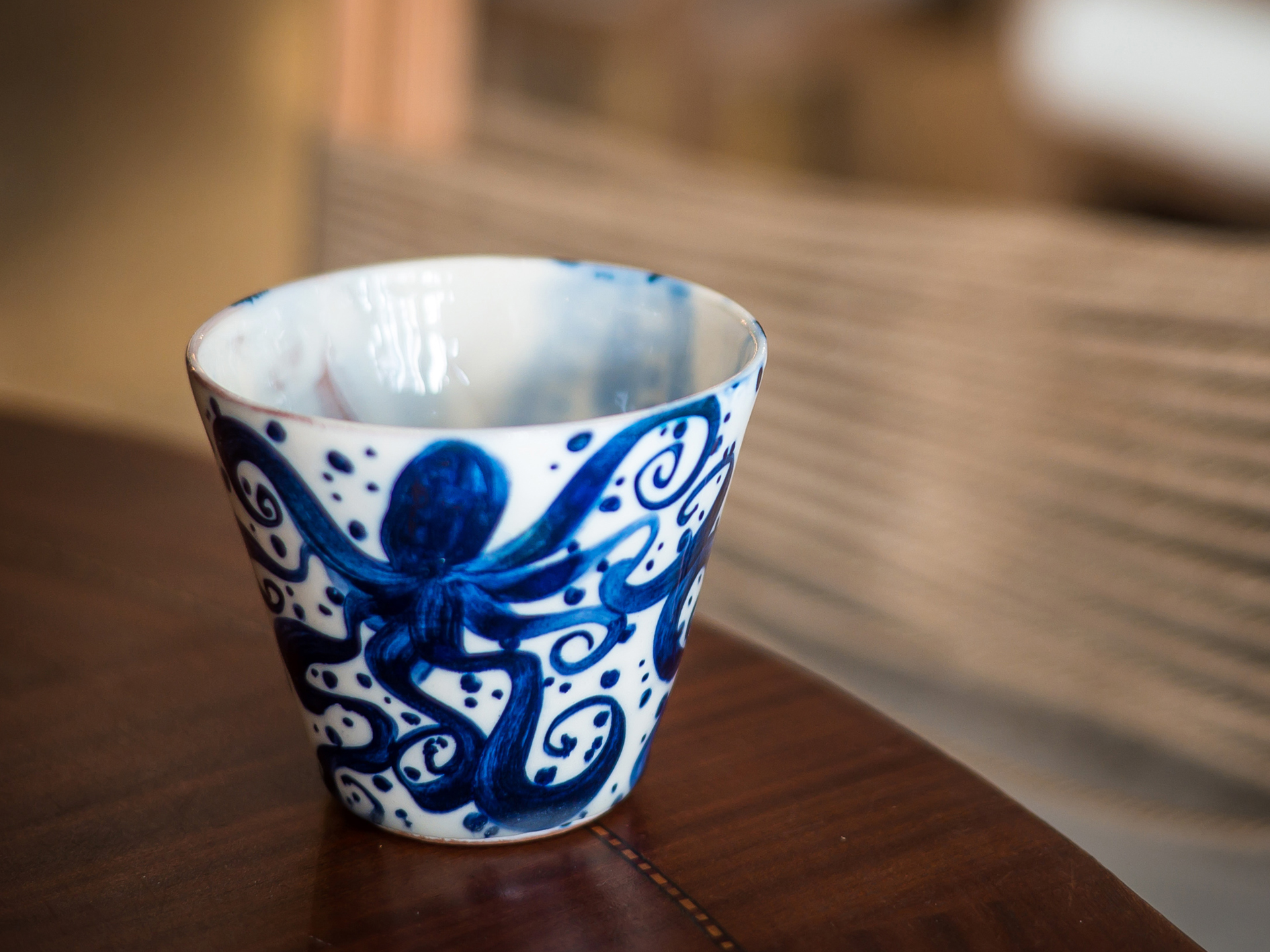 Ceramic Glass with Octopus