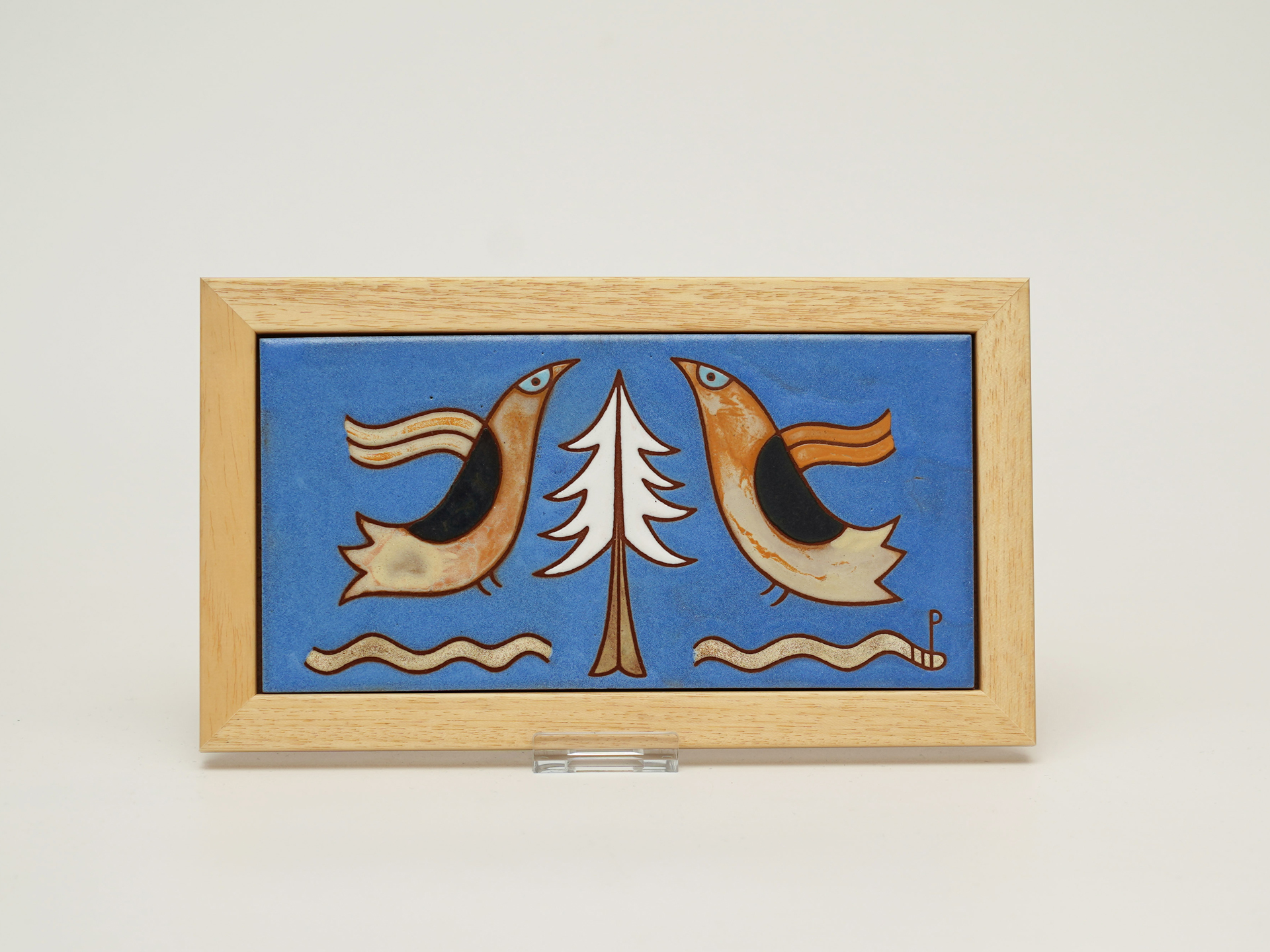 Ceramic Tile with Frame – Birds