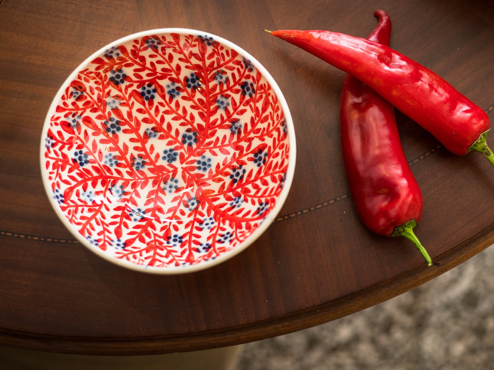 Κεραμικό Μπολ με Φύλλα – Μεσαίο