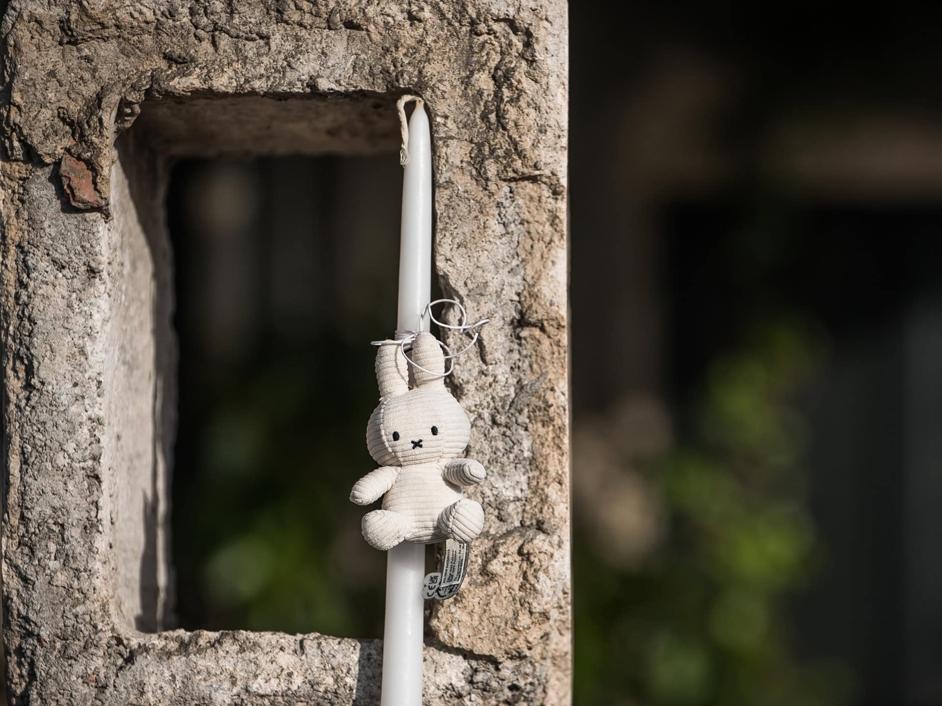 Λαμπάδα με Κουνελάκι – Off White