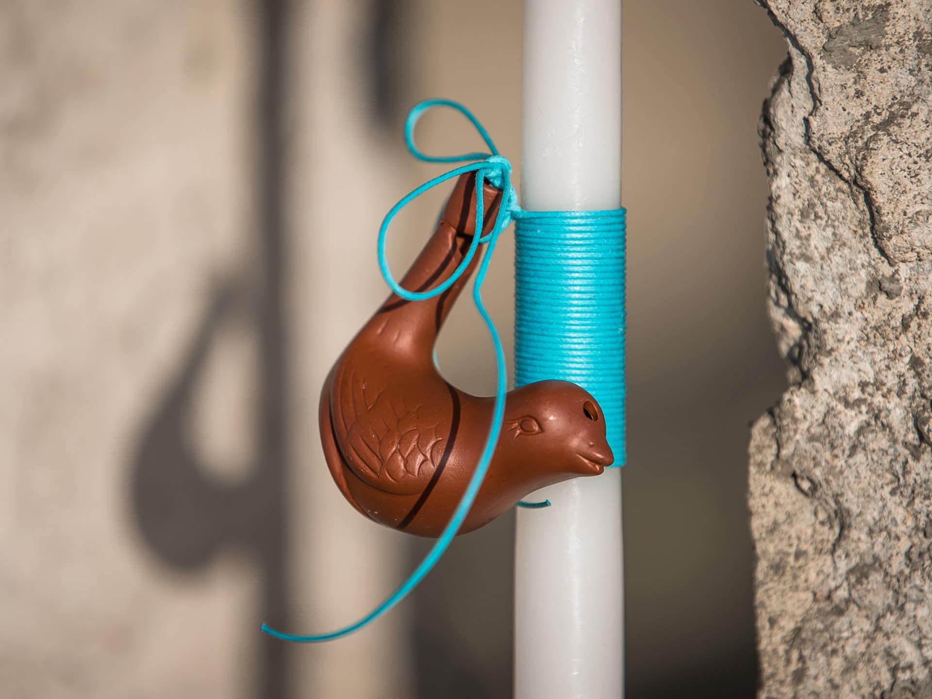 Easter Candle with Ceramic Toy “Lalitsa”