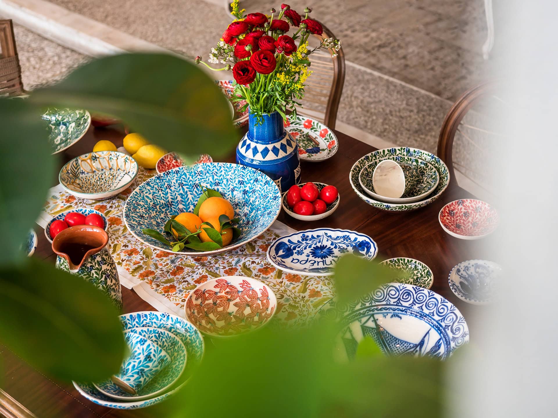 Easter photography with table