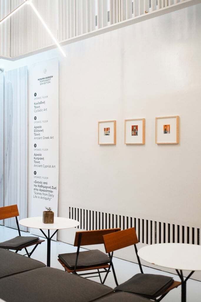 View of the artwork on display