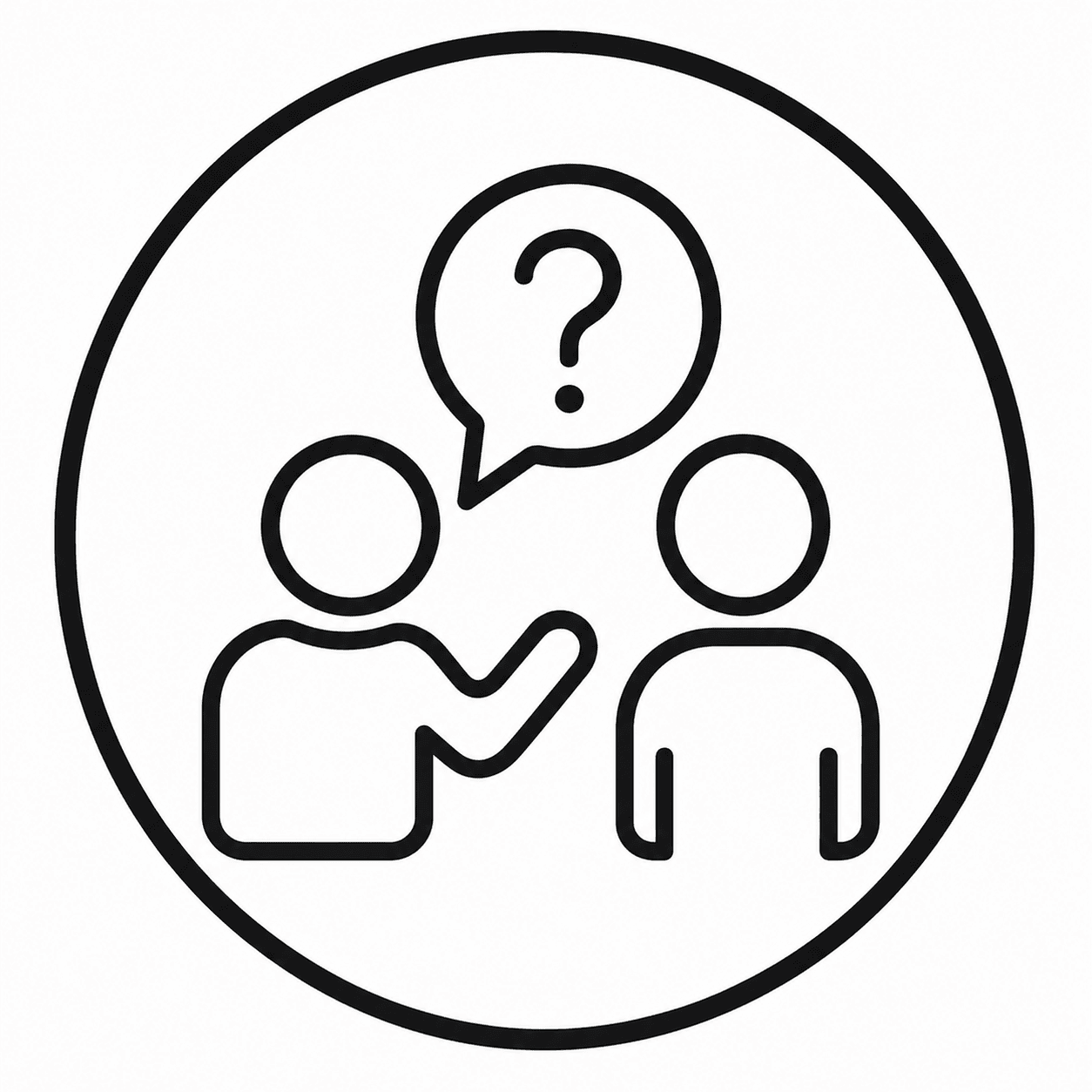 Ask me Description Symbol
